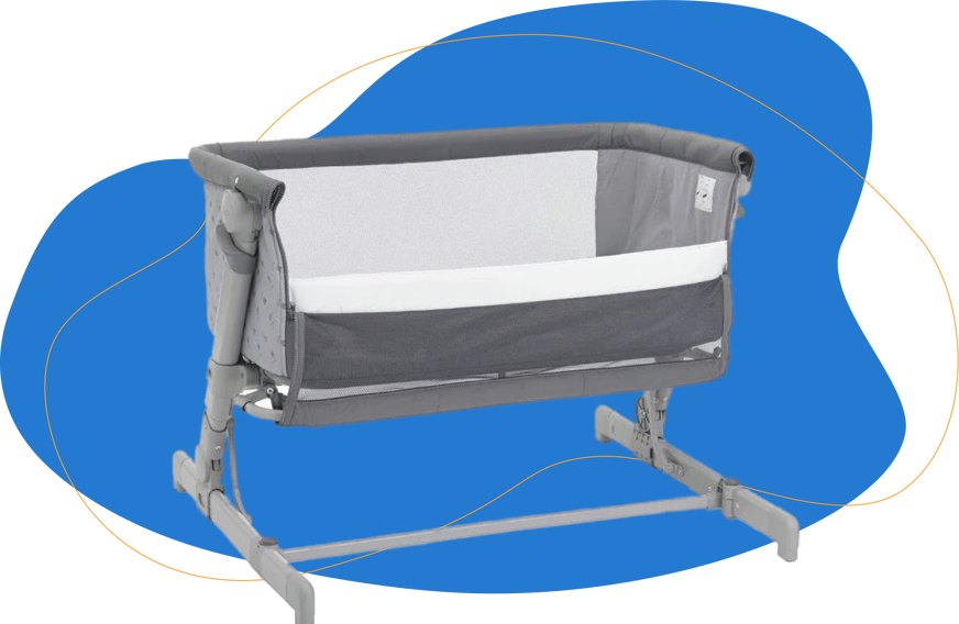 berço co-sleep com fixações